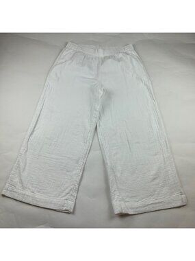 Old Navy White Cotton Gauze Wide Leg Lounge Pant L